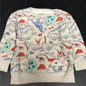 Jumping Beans Gray Dinosaur Adventure Sweatshirt